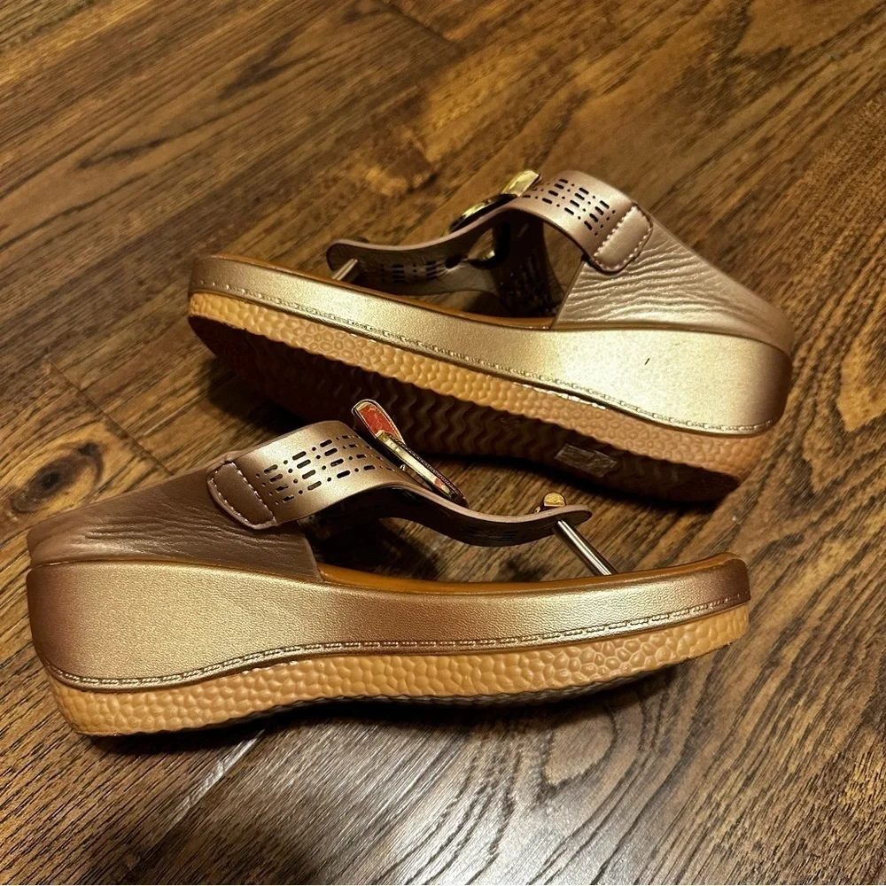 Brown Wedge Sandals - Super Cute - Size 37